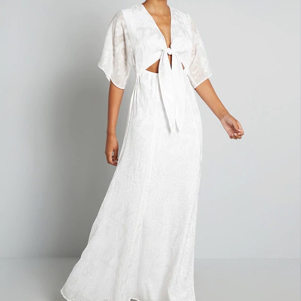 Free People white maxi dress